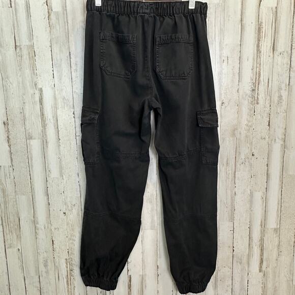 Aeropostale High Rise Cargo Jogger Pants XS Black Skater Grunge Gorpcore EUC - Picture 3 of 9